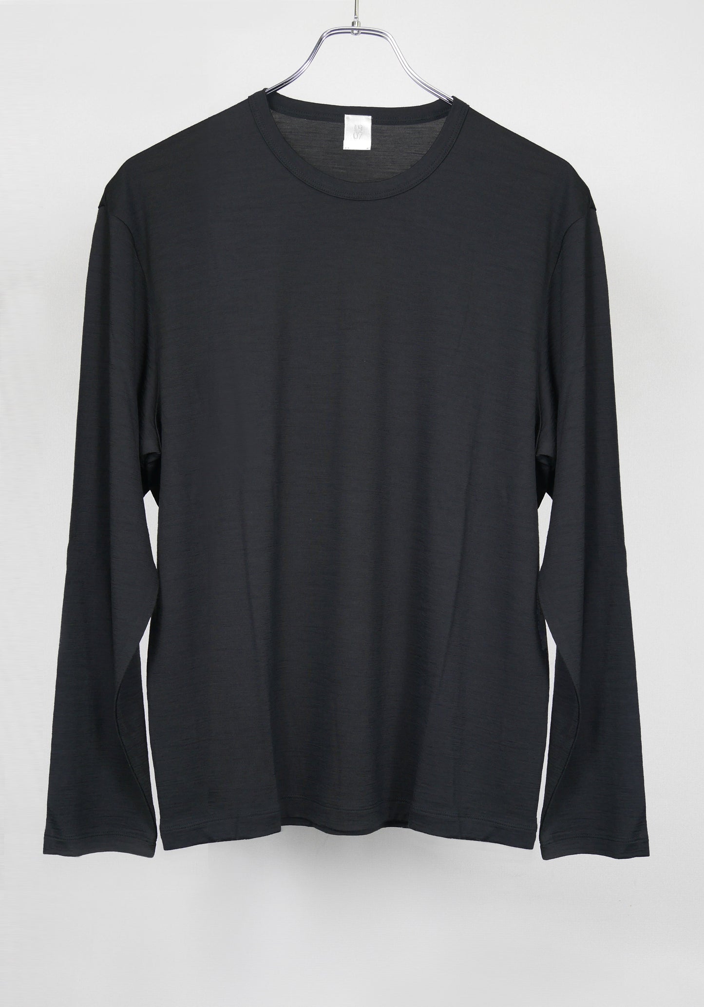 merino wool L/S BLACK-F